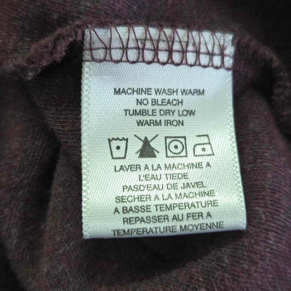 Page & Tuttle Quarter-Zip Pullover Mens XL Burgundy Silver Bay Golf‎ Club Cotton